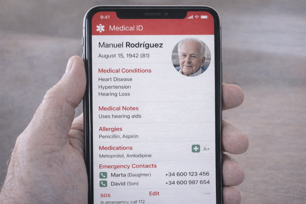 historial medico en el movil