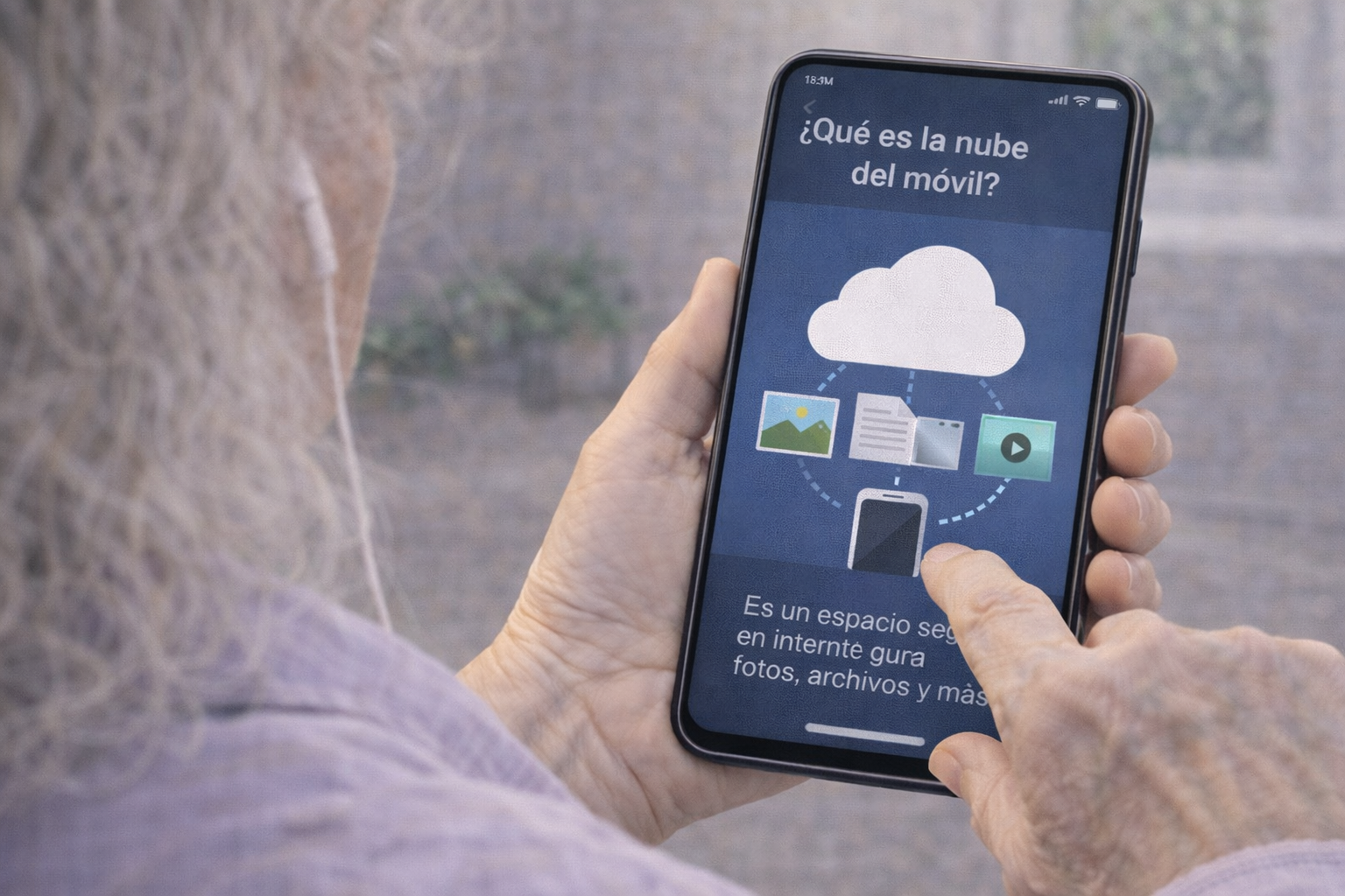 qué es la nube del móvil explicación sencilla para personas mayores