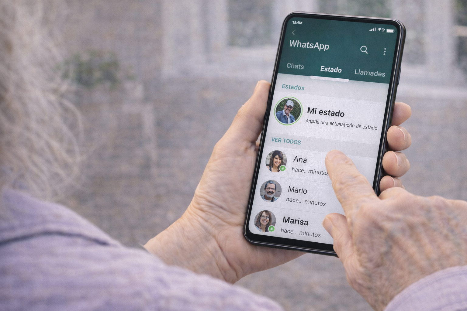 cómo usar los estados de WhatsApp