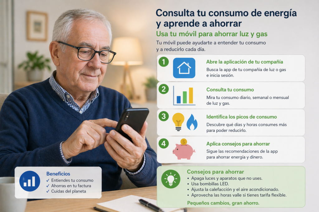 cómo usar el móvil para ahorrar luz y gas