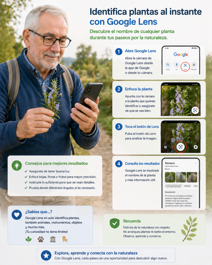 usar Google Lens para identificar plantas