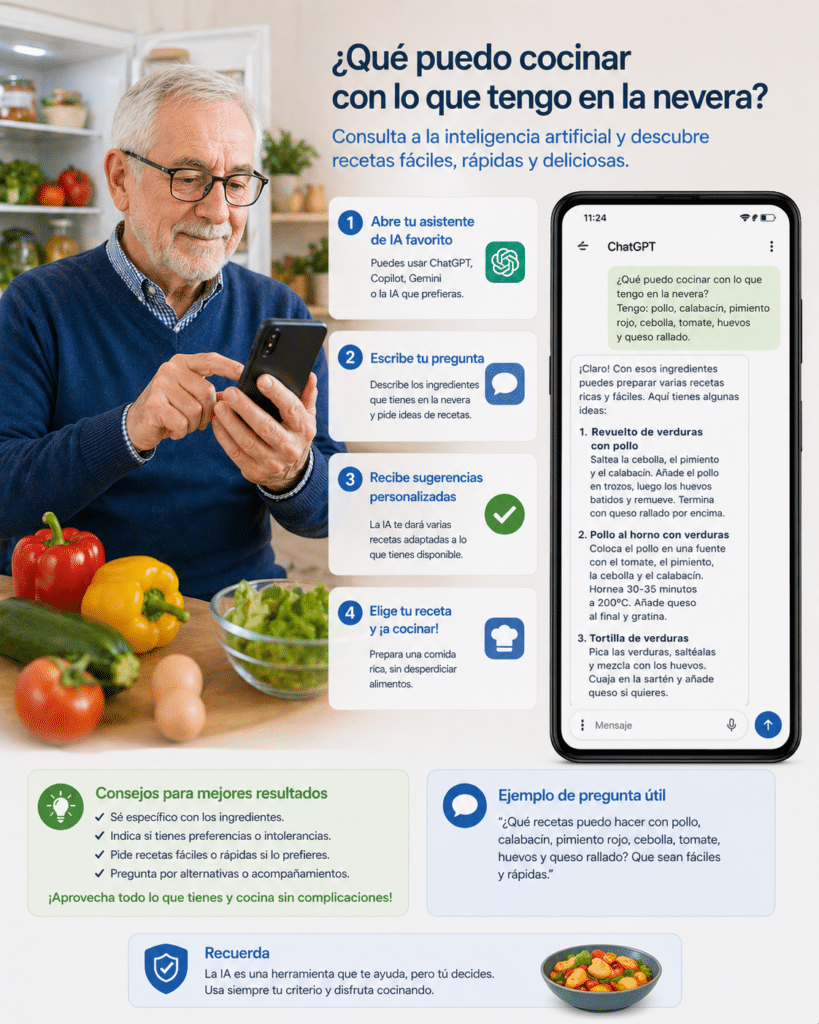 usar la inteligencia artificial para cocinar