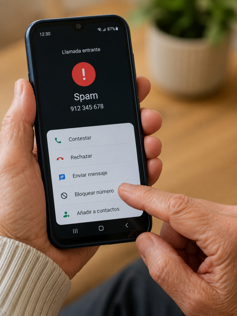 bloquear llamadas spam