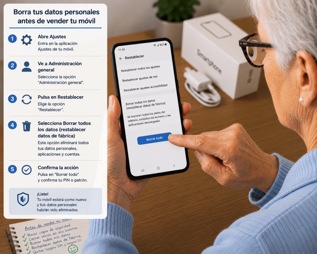 borrar datos personales del móvil