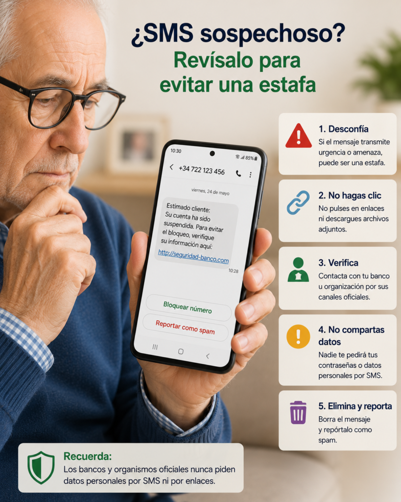 detectar mensajes falsos