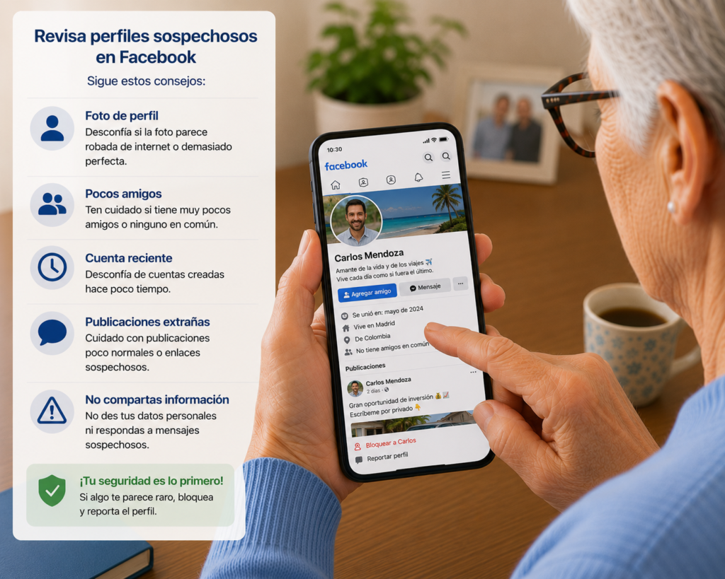 detectar perfiles falsos en Facebook
