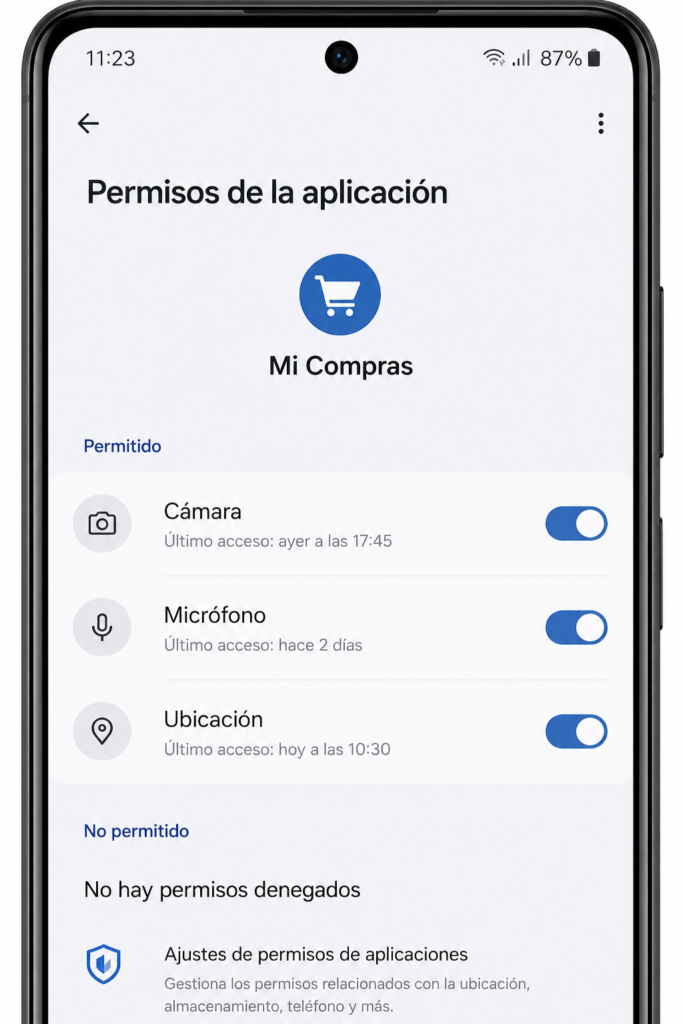 revisar permisos de aplicaciones